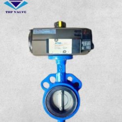 van bướm điều khiển khí nén lắp van điện từ khí nén solenoid 1a