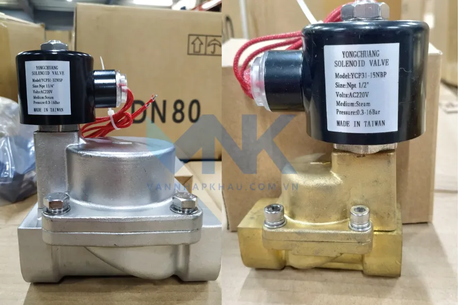 Van điện từ dùng cho hơi đóng mở nhanh, chịu nhiệt tốt, an toàn