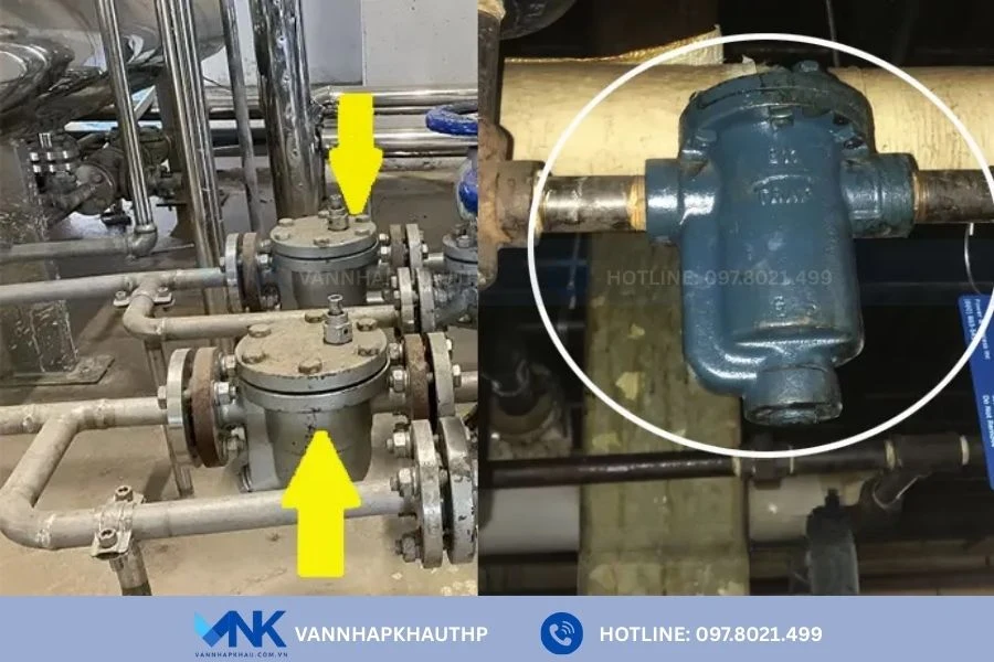 Ứng dụng thực tế của bẫy hơi chịu nhiệt độ cao