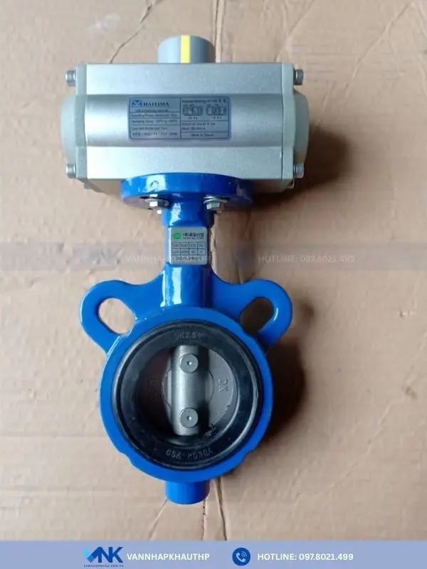 Van bướm lắp bộ khí nén HTD052