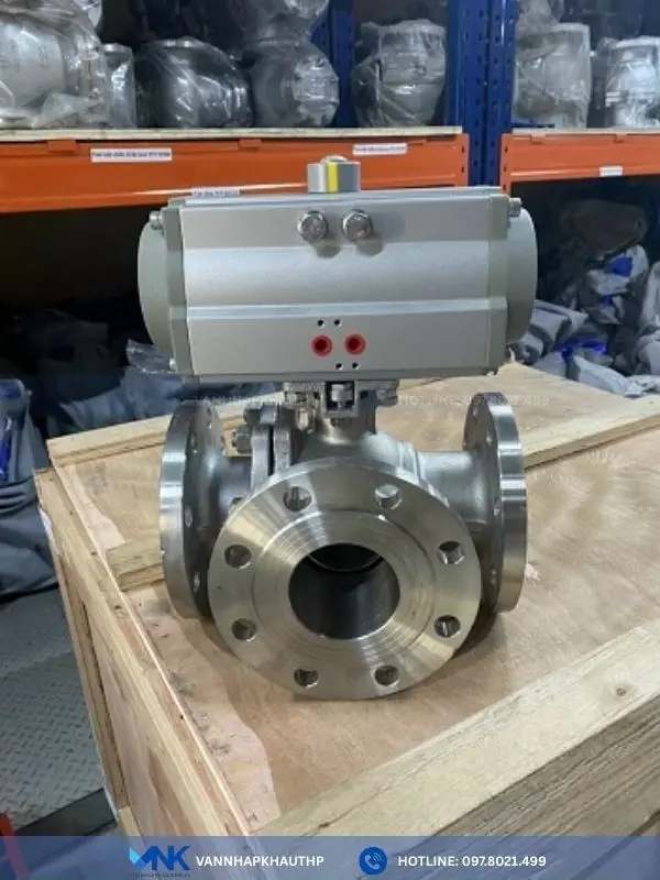 Van biDN125 lắp bộ khí nén HTD125