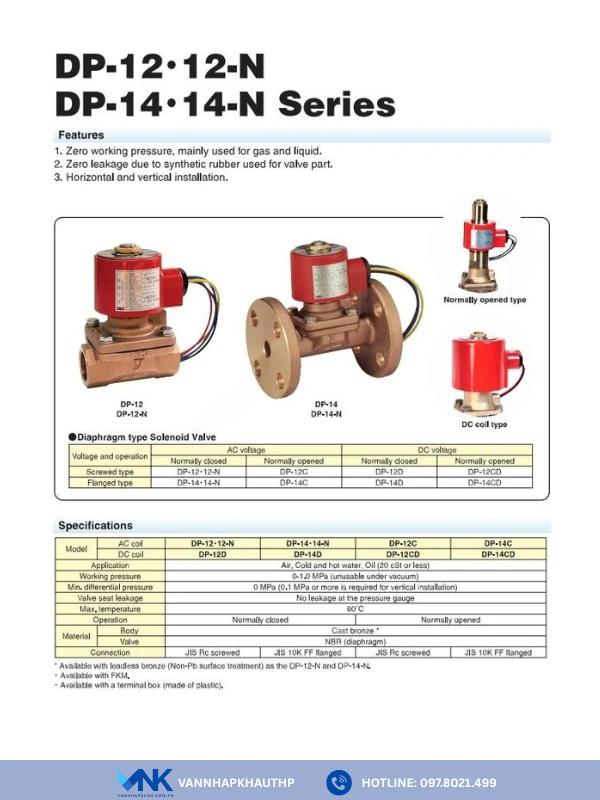Catalogue van điện từ Yoshitake