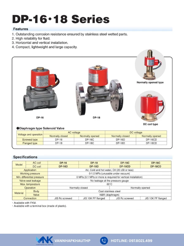 Catalogue van điện từ Yoshitake