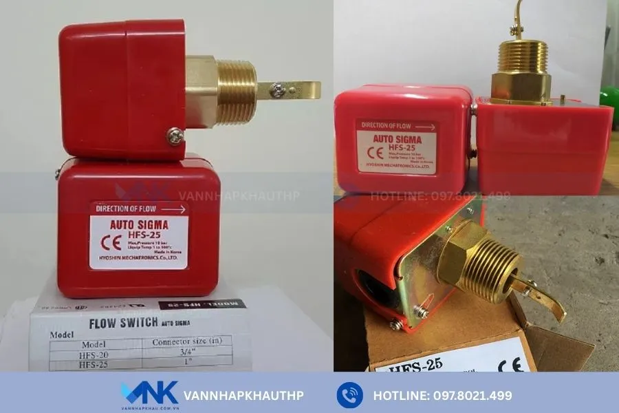 Các ưu điểm của công tắc báo dòng chảy