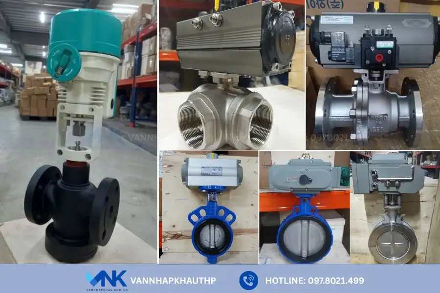 Các loại van điều khiển (control Valves) phân loại dựa theo cấu hình van cơ