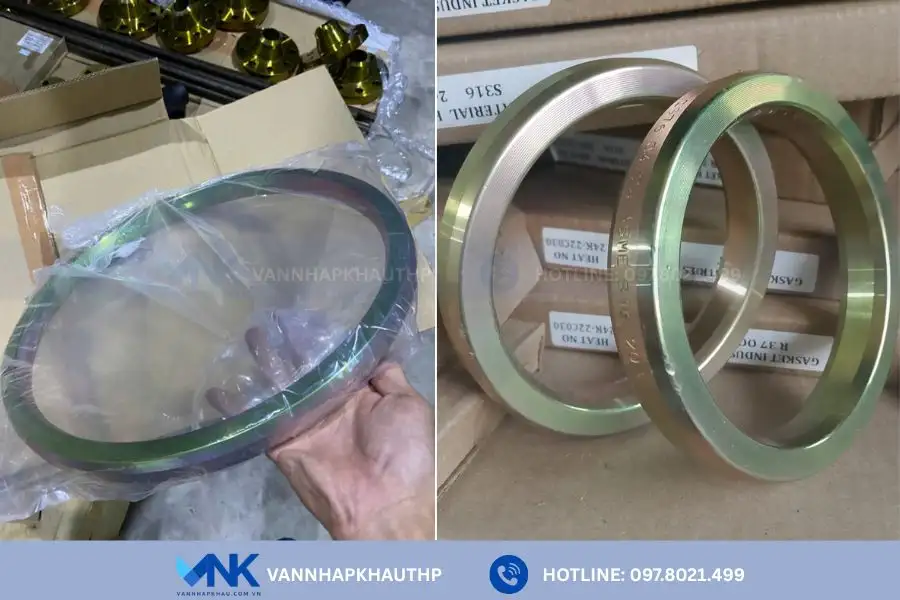 Gioăng kim loại RTJ nổi bật với khả năng chịu áp