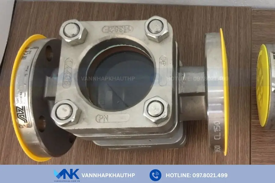 Kính soi, kính quan sát dòng chảy thiết kế lắp bích