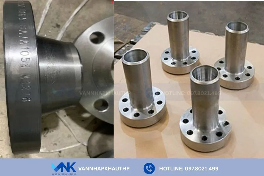 Mặt bích cổ hàn dạng cổ ngắn và dài