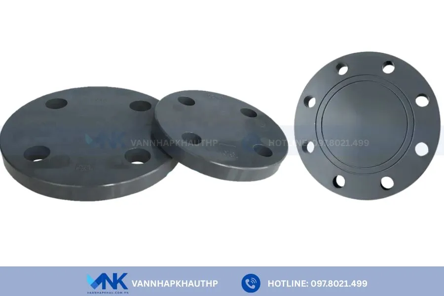 Mặt bích nhựa thiết kế đặc kín hoàn toàn