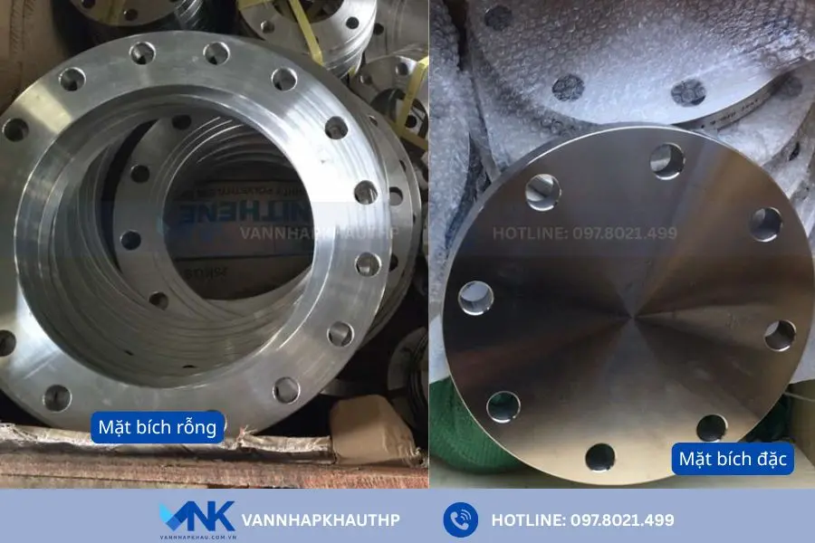 Mặt bích rỗng, mặt bích mù và những điểm khác biệt