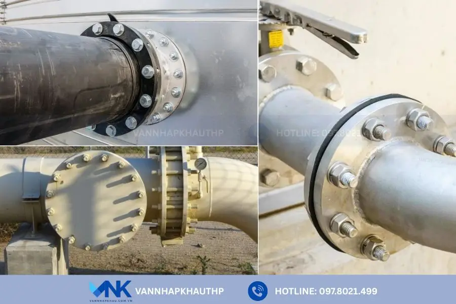 Mặt bích thép mạ kẽm được dùng nhiều trong công nghiệp