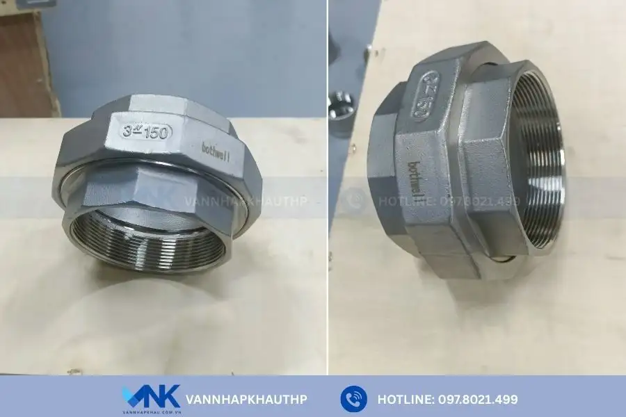 Rắc co inox chuyên dùng kết nối thiết bị đường ống