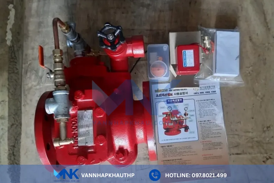Hình ảnh thực tế của van chữa cháy Wonil Hàn Quốc tại kho