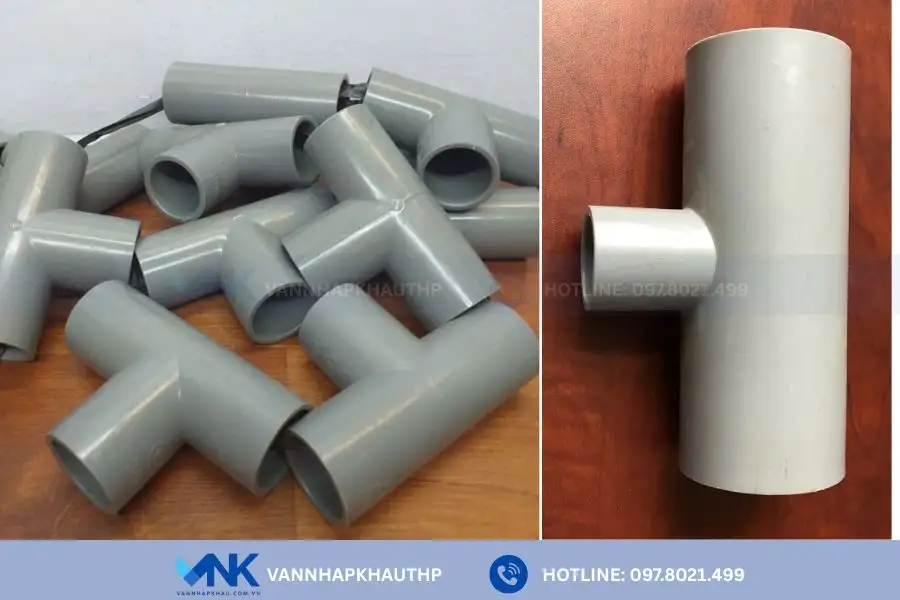 Theo thiết ekes tê nhựa chia thành tê thu và tê lệch