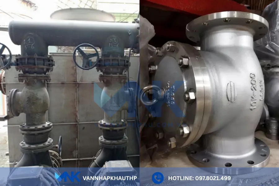 Van một chiều lá lật đồng lắp ren ứng dụng trong nhiều hệt thống khác nhau