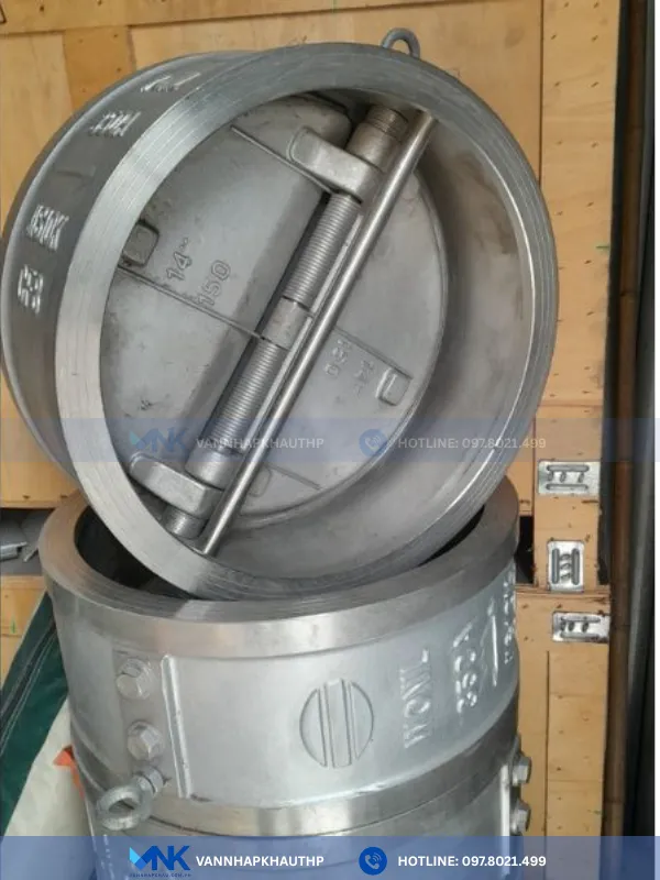 Van 1 chiều inox cánh bướm Wonil Hàn Quốc