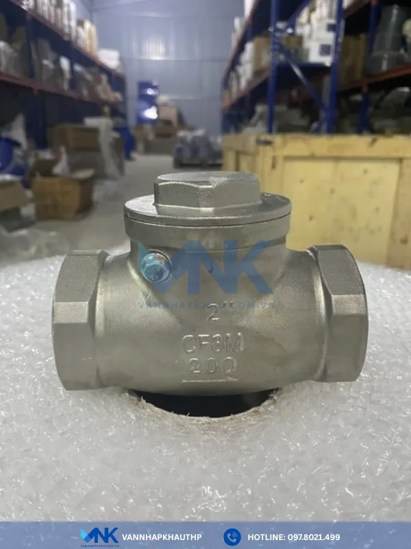 Van 1 chiều lá lật ren inox