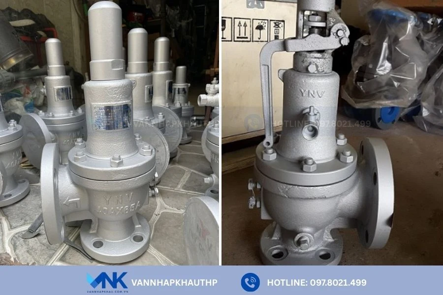 Van an toàn gang thiết kế lắp bích chuyên dùng hệ thống to