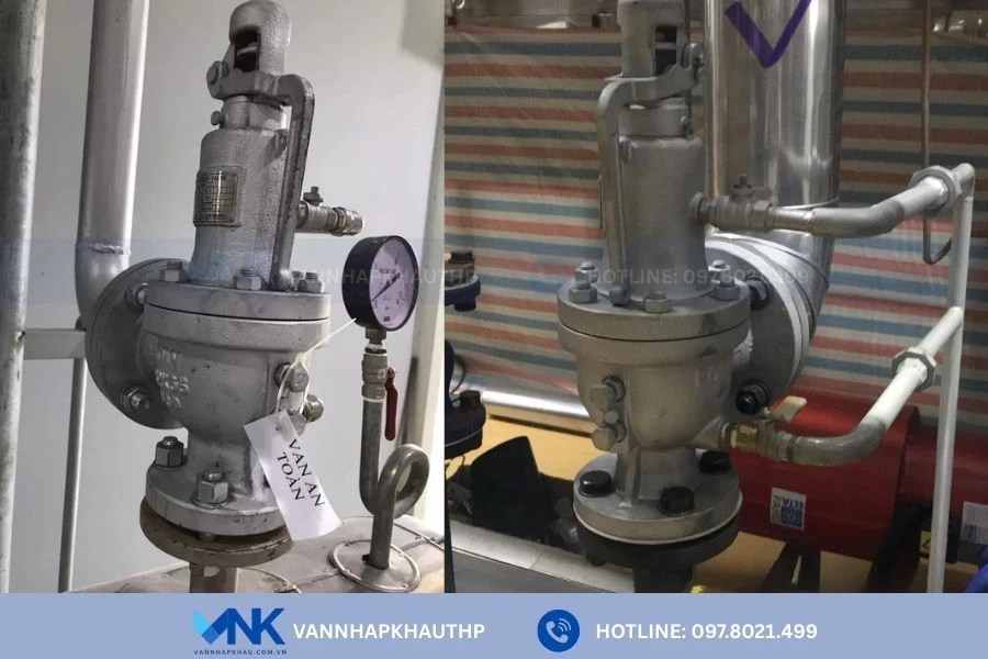 Ứng dụng thực tế của van an toàn gang lắp bích