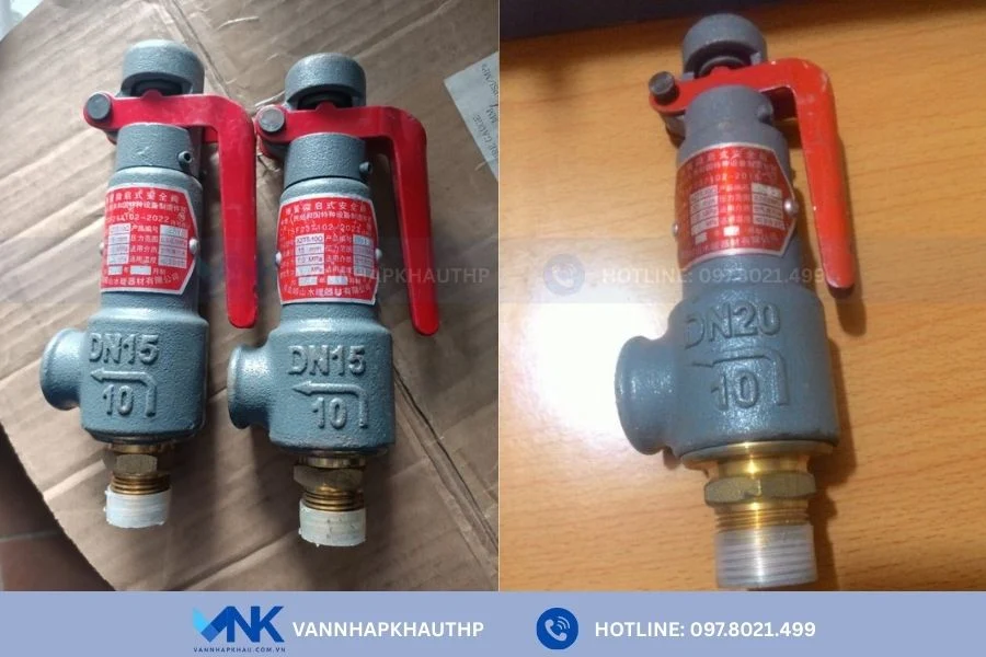 Van an toàn làm từ gang chịu nhiệt và áp tốt