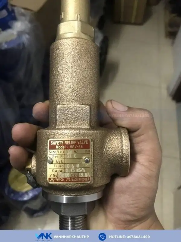 Van an toàn Hàn Quốc chất liệu đồng