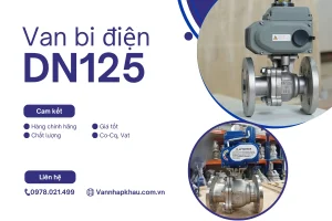 Van bi điều khiển bằng điện DN125 - 5 inch - phi 140