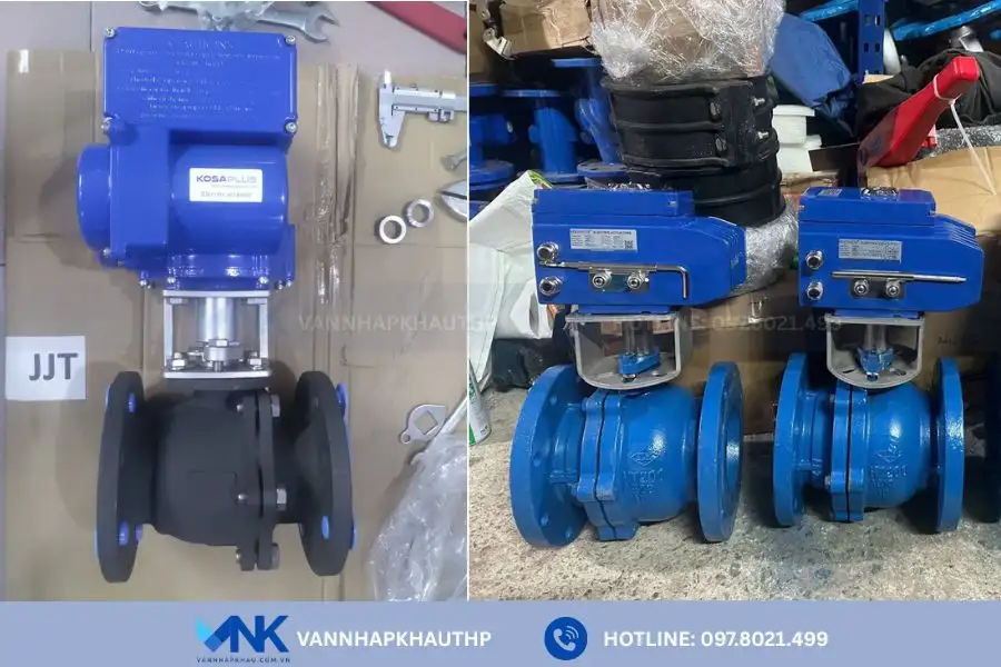 Kết nối mặt bích giúp van bi điện Hàn Quốc có khả năng chịu áp lực tốt