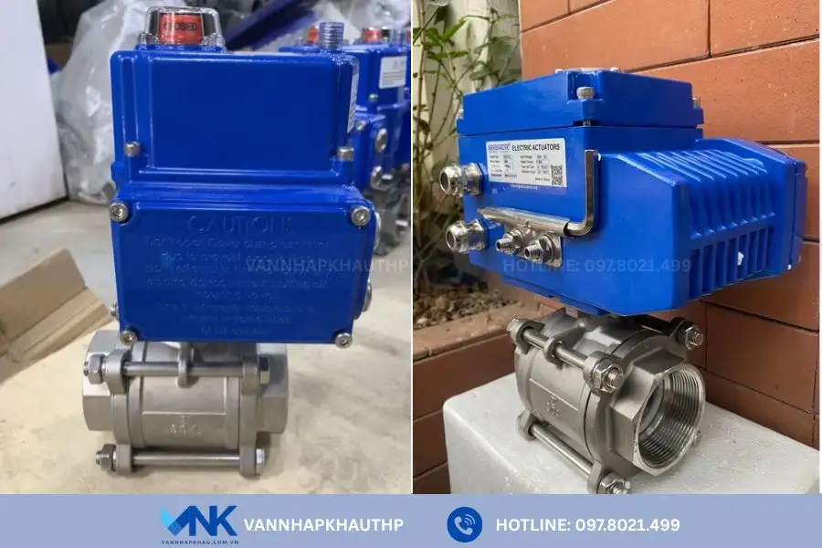 Van bi điện Hàn Quốc sử dụng nối ren nhỏ gọn