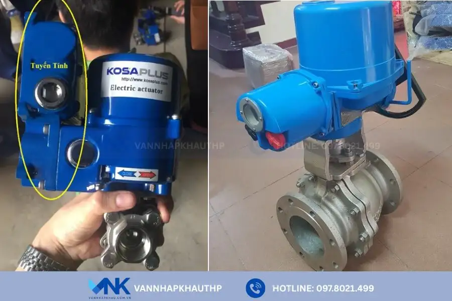 Van bi điều khiển điện tuyến tính Hàn Quốc dùng cho hệ thống cần điều tiết lưu lượng