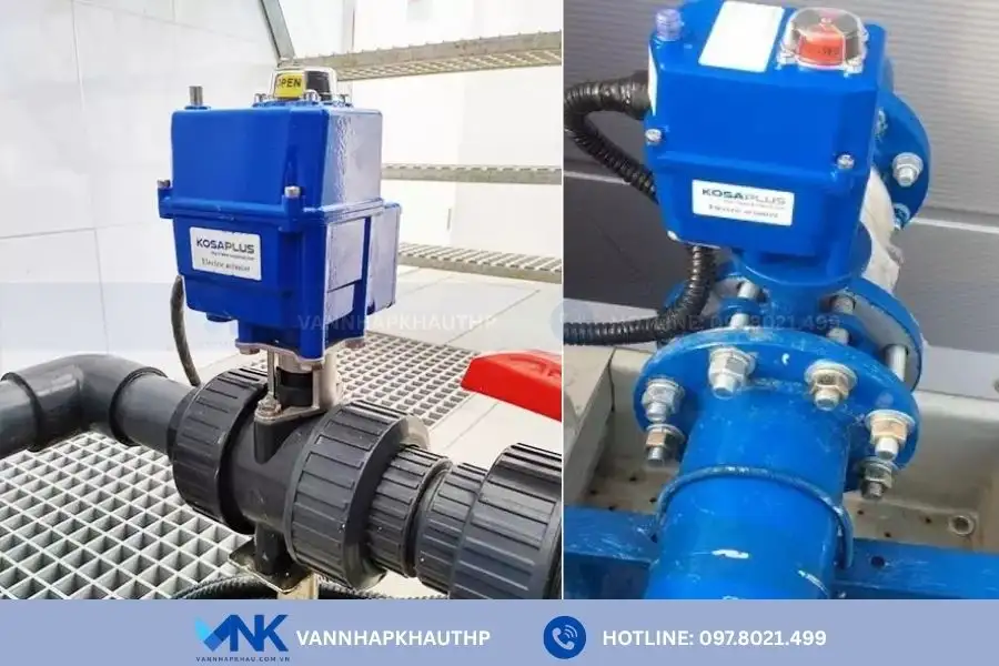 Ứng dụng của van bi điện Kosaplus Hàn Quốc