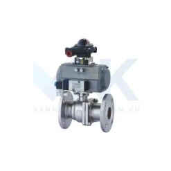 Van bi điều khiển khí nén kèm công tắc giám sát hành trình mở đóng