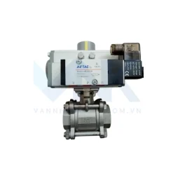 Van bi điều khiển khí nén lắp van điện từ khí nén