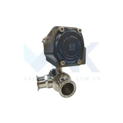 Van bi inox vi sinh điều khiển khí nén