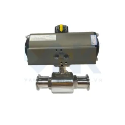 Van bi inox vi sinh điều khiển khí nén