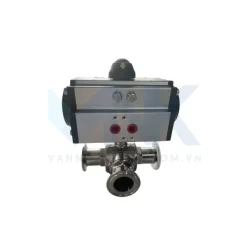 Van bi inox vi sinh điều khiển khí nén