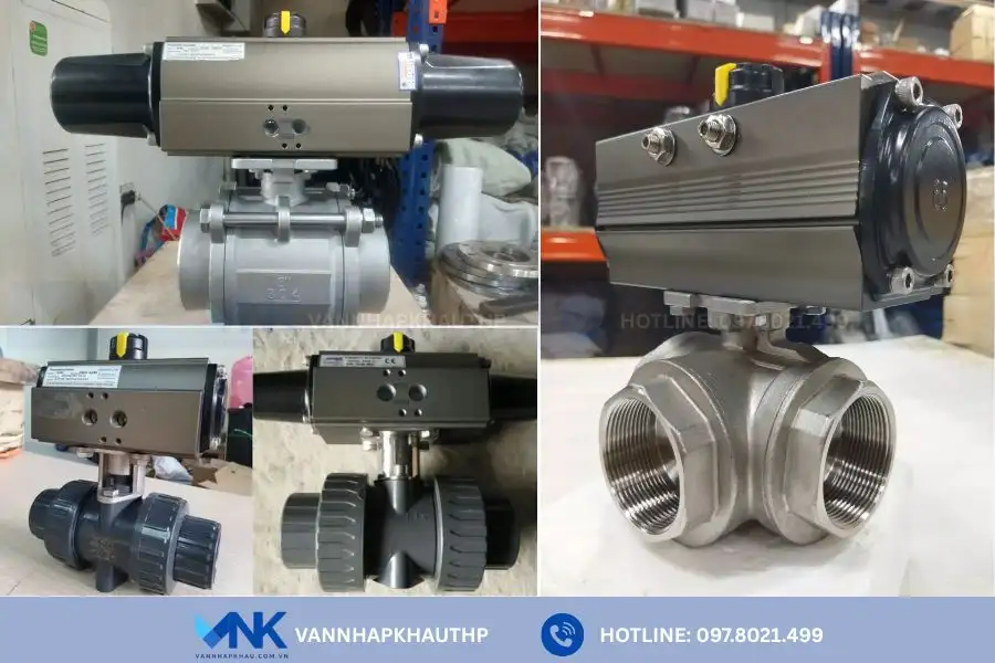 Hình ảnh van bi khí nén Kosaplus tại kho Van Nhập Khẩu