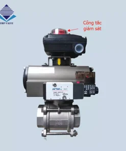 Van bi khí nén kèm công tắc giám sát đóng mở
