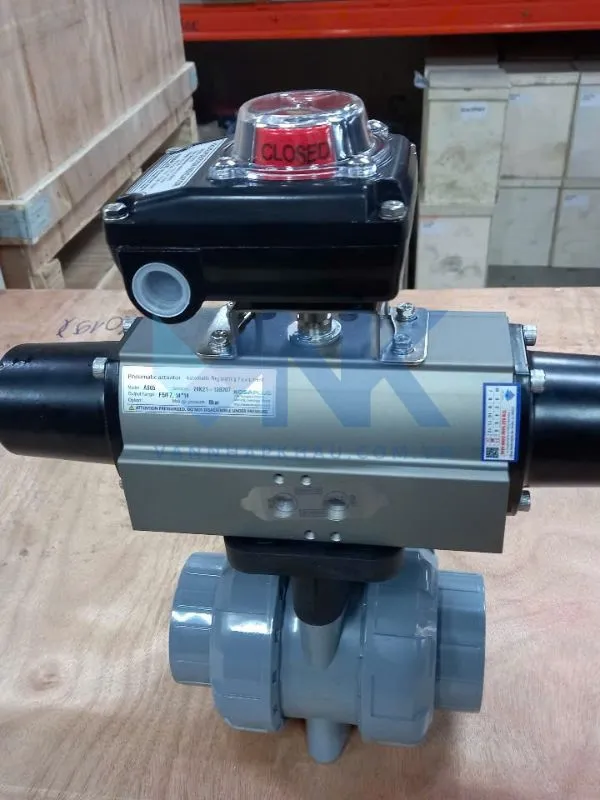 Van bi nhựa rắc co đôi điều khiển khí nén Hatima