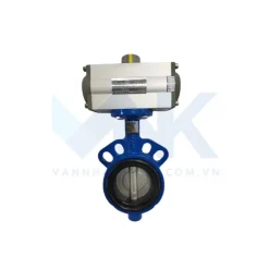 Van bướm bánh răng điều khiển khí nén