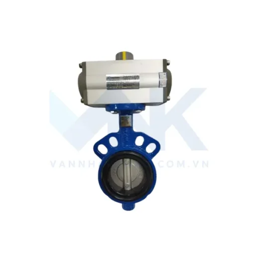 Van bướm bánh răng điều khiển khí nén