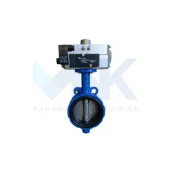 Van bướm bánh răng điều khiển khí nén