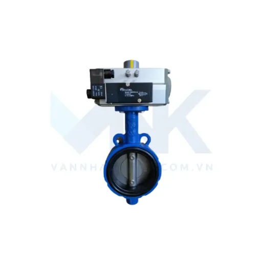 Van bướm bánh răng điều khiển khí nén