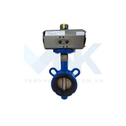 Van bướm bánh răng điều khiển khí nén