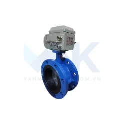 Van bướm điều khiển điện hai mặt bích