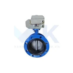 Van bướm điều khiển điện hai mặt bích