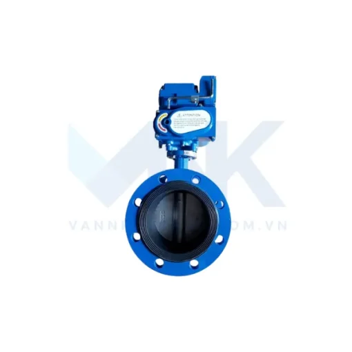 Van bướm điều khiển điện hai mặt bích