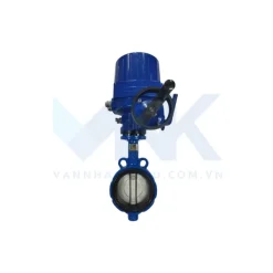 Van bướm điều khiển điện tay quay