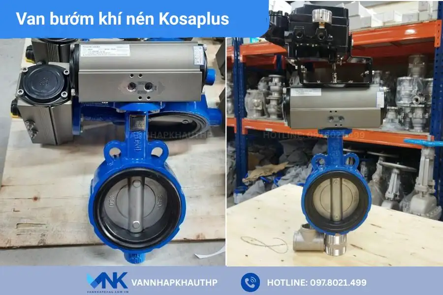 Van bướm khí nén Kosaplus nhập khẩu chính hãng Hàn Quốc