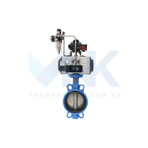 Van bướm điều khiển khí nén lắp bộ lọc khí nén