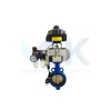 Van bướm điều khiển khí nén lắp bộ lọc khí nén